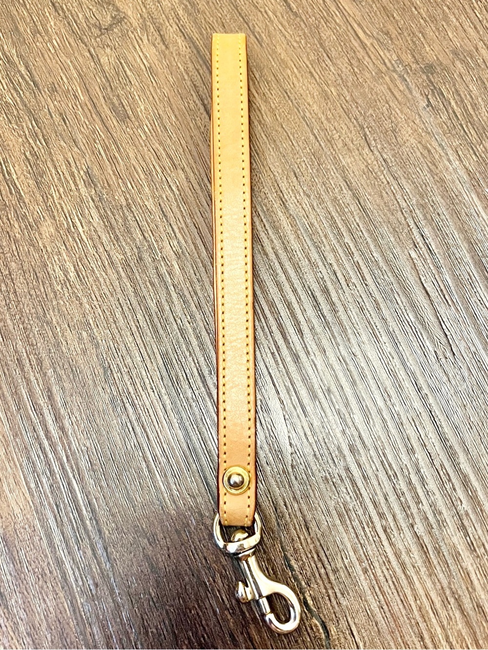 Dooney & Bourke Leather Wristlet Strap in Tan